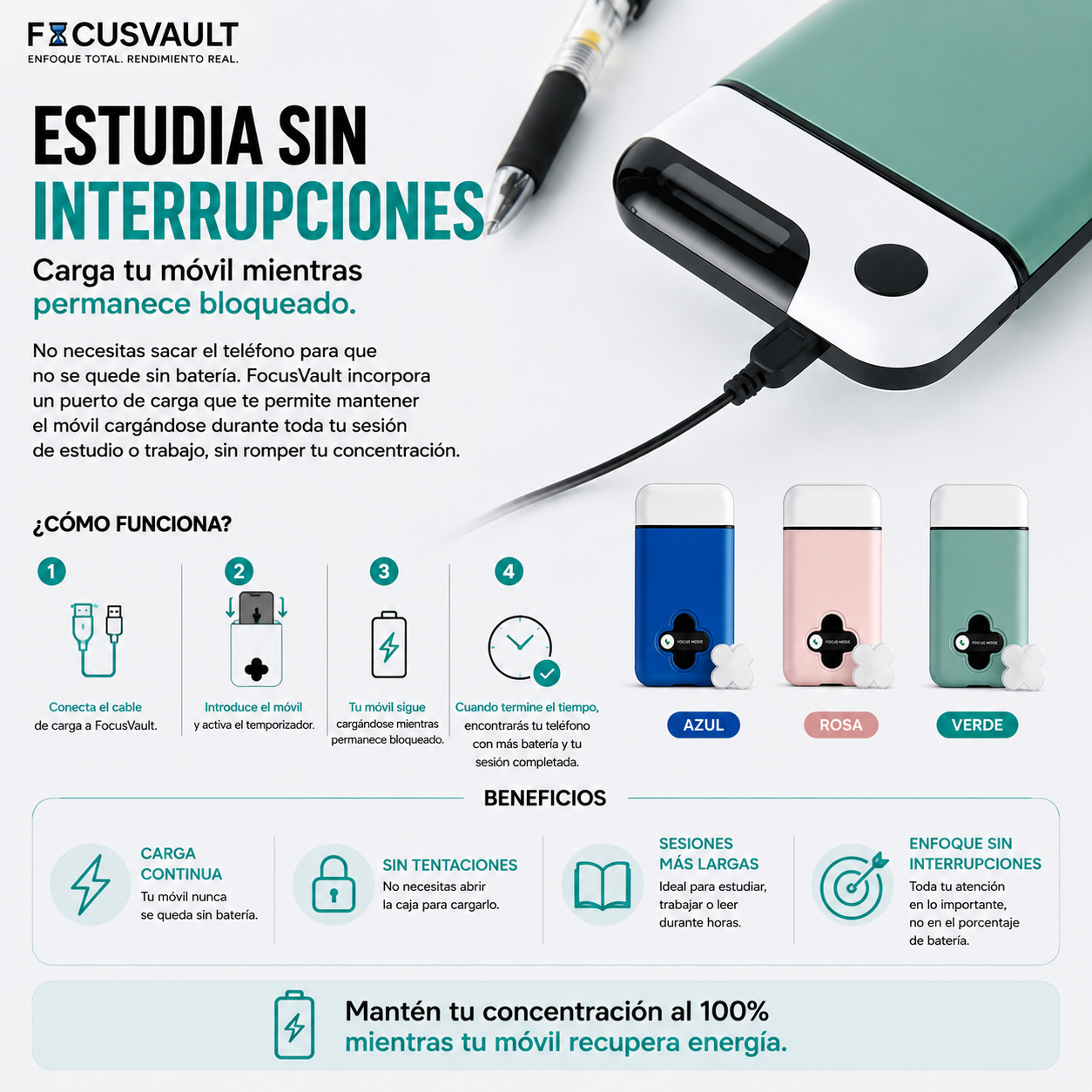 Caja Temporizadora Anti-Distracciones